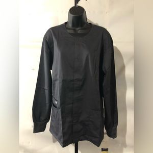 Cherokee Workwear WW Flex Snap Front Warm Up Scrub Jacket Size Small
